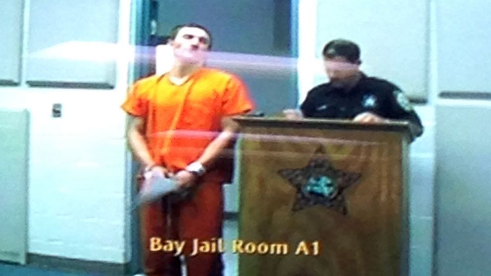 In this frame grab from video provided by the Bay County Courthouse, Dalton Hayes appears in court via a video link-up between the Bay County Jail and the Bay County Courthouse, Jan. 19, 2015, in Panama City, Fla. 