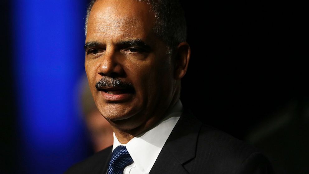 In this Aug. 12, 2013, file photo Attorney General Eric Holder speaks to the American Bar Association Annual Meeting in San Francisco. Holder has questioned the ability of Al-Shabaab, a terrorist group, to strike within the United States. 