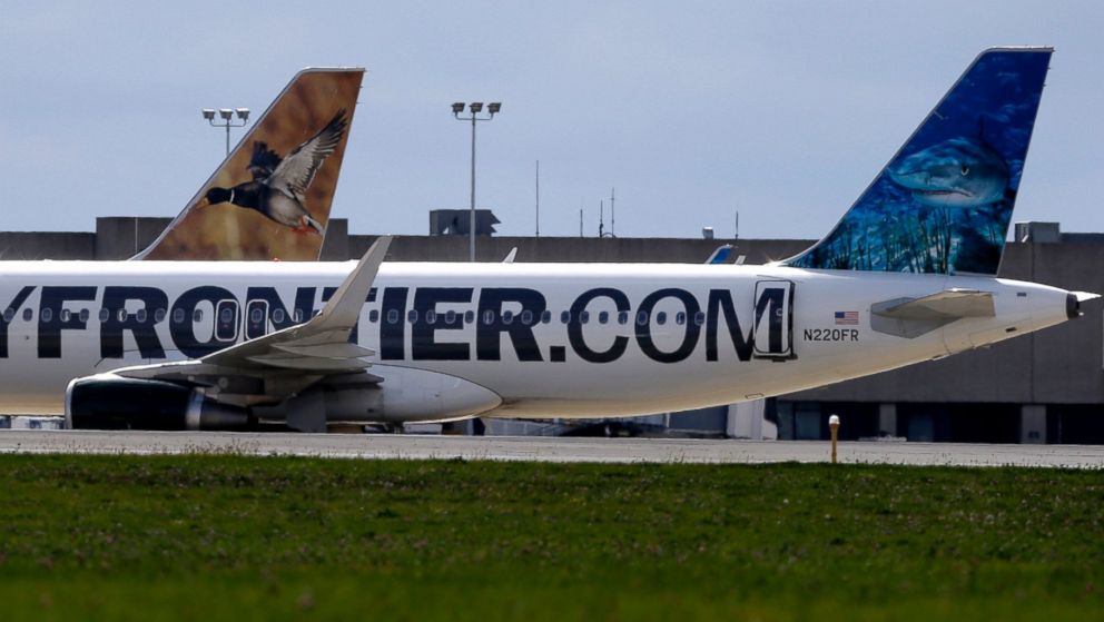 Frontier Airlines has confirmed that their plane, seen at Cleveland Hopkins International Airport on Oct. 15, 2014, is the plane that has been decontaminated after carrying a patient with Ebola from Cleveland to Dallas. 