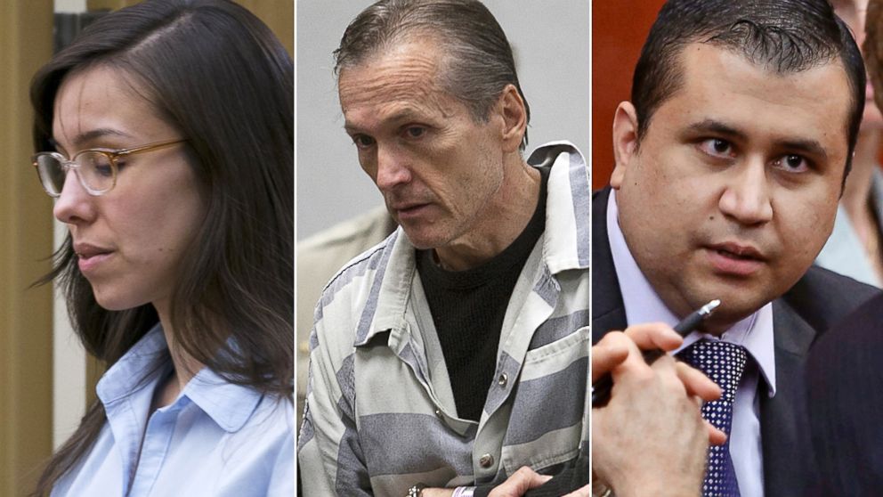 Jodi Arias, Martin MacNeill and George Zimmerman, left to right, are shown in these file photos.