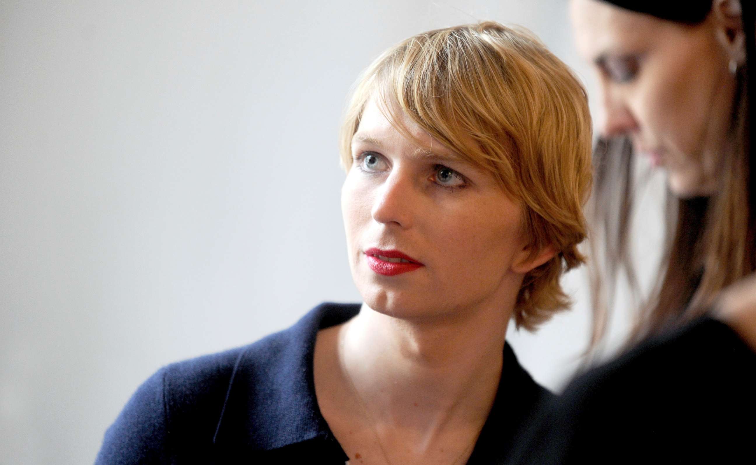 PHOTO: Chelsea Manning attends A Becoming Resemblance exhibition by Heather Dewey-Hagborg and Manning in New York City on August 2, 2017.