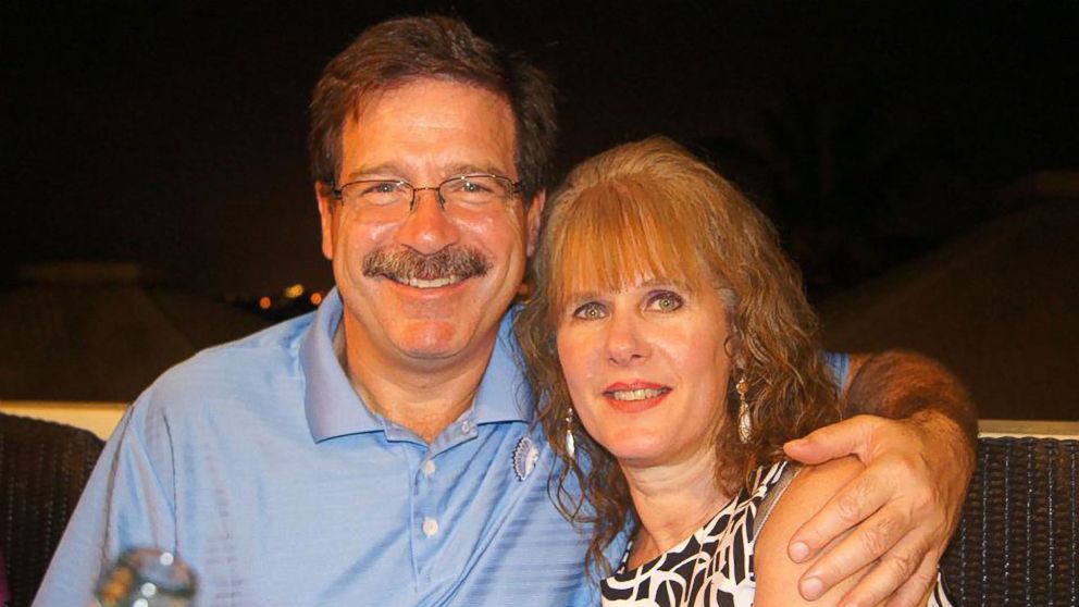 PHOTO: Bill Sherlach and his wife, school psychologist Mary Sherlach, pose for a photo; Mary was killed on Dec. 14, 2012, when a gunman opened fire at Sandy Hook Elementary School, in Newtown, Conn., killing 26 children and adults at the school.