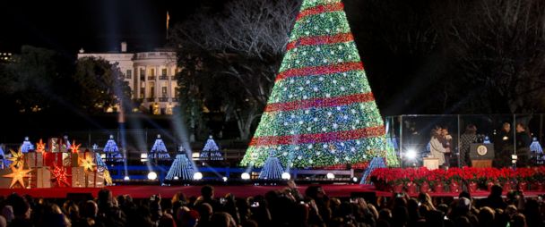 Davis Christmas Tree Lighting 2022 Obamas Sing, Dance At National Christmas Tree Lighting - Abc News