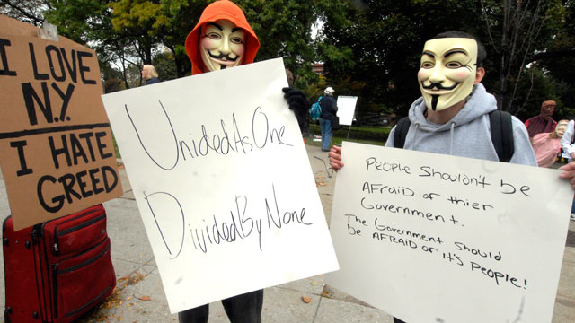Guy Fawkes V voor Vendetta Anoniem Aangepaste handgeschilderde verroeste metalen masker Occupy Protest Kleding Herenkleding Pakken 