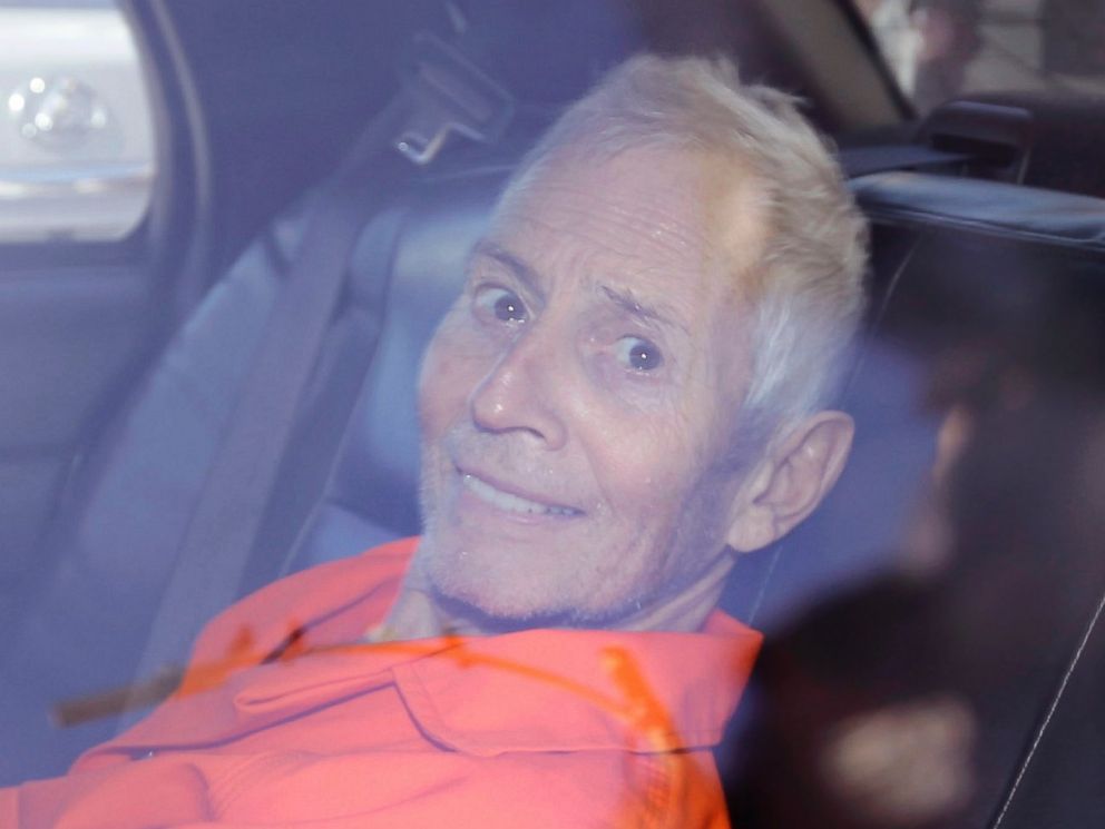 PHOTO: Robert Durst is transported from Orleans Parish Criminal District Court to the Orleans Parish Prison after his arraignment in New Orleans, March 17, 2015.  