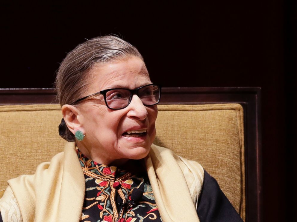 PHOTO: Court Justice Ruth Bader Ginsburg is interviewed at the University of Michigan in Ann Arbor, Mich., Feb. 6, 2015.