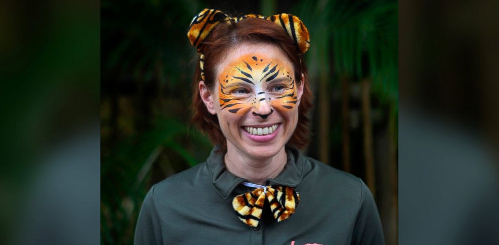 PHOTO: In this March 7, 2015 photo, Stacey Konwiser smiles during the dedication of the new tiger habitat at the Palm Beach Zoo in West Palm Beach, Fla.