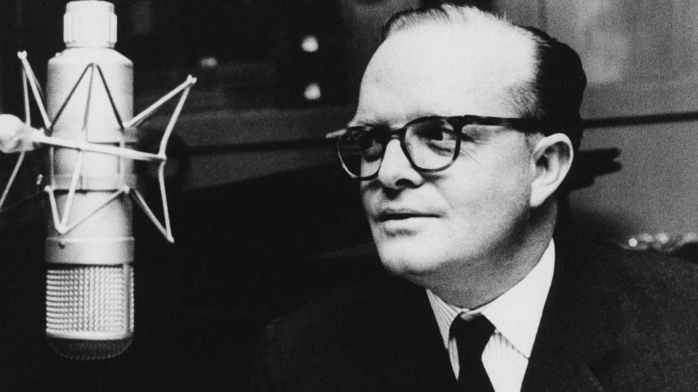 PHOTO: This 1966 file photo shows author Truman Capote in a studio recording the narration for his film adaptation of his short story, "A Christmas Memory," in New York.
