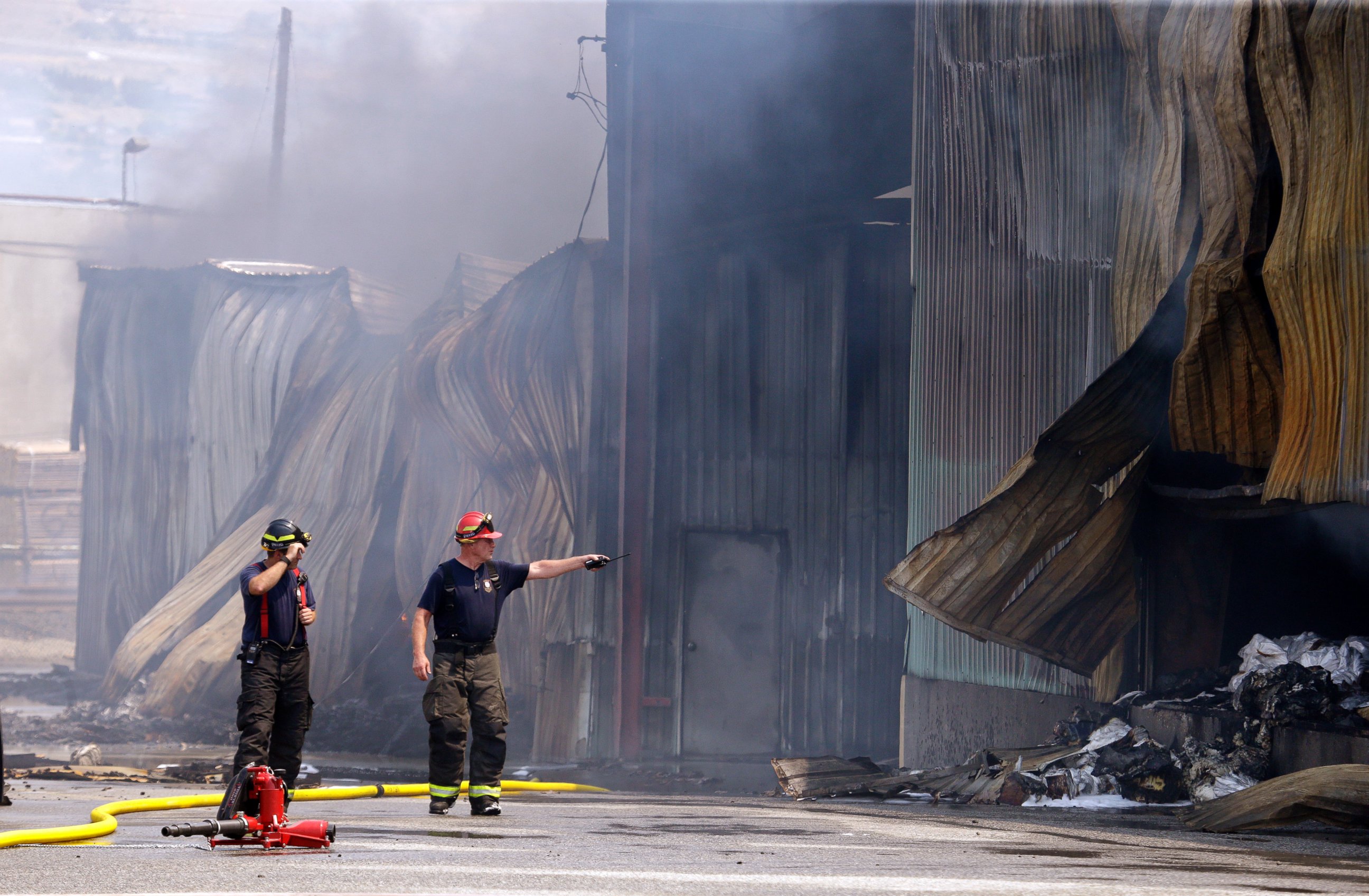 Fire sweep through a furniture