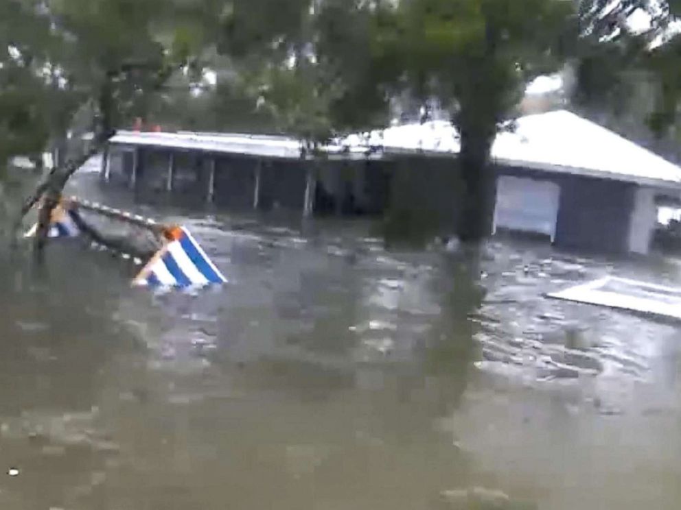 PHOTO: Krista Miller rode out the Category 4 storm in her parents 111-year-old house in Apalachicola, Fla.