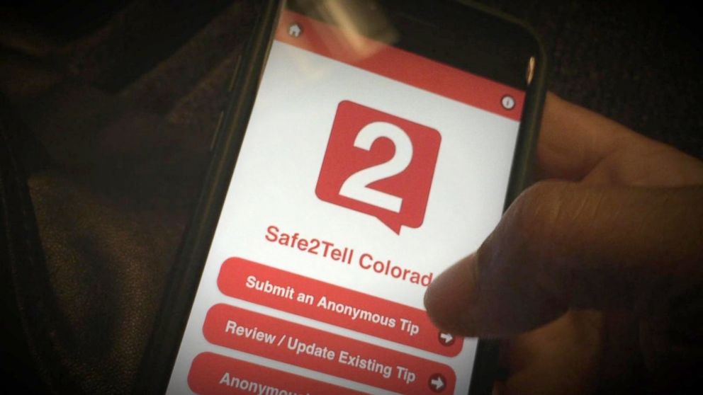PHOTO: The anonymous reporting app "Safe 2 Tell" is currently used in Colorado schools.