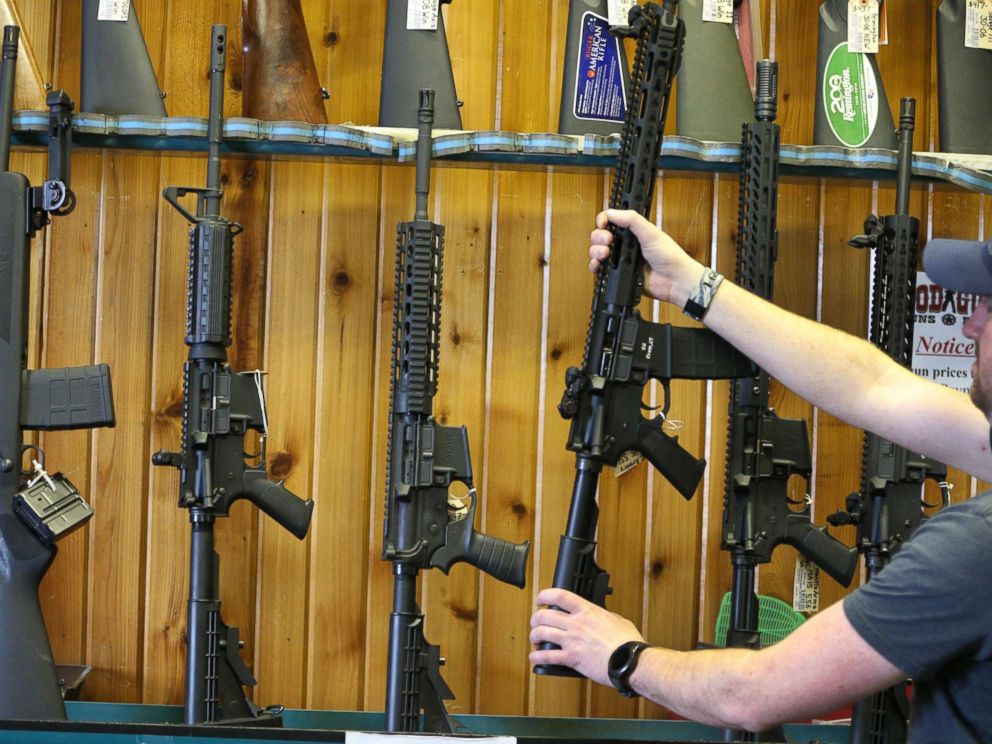 PHOTO:Semi-automatic AR-15s are for sale in this undated file photo.
