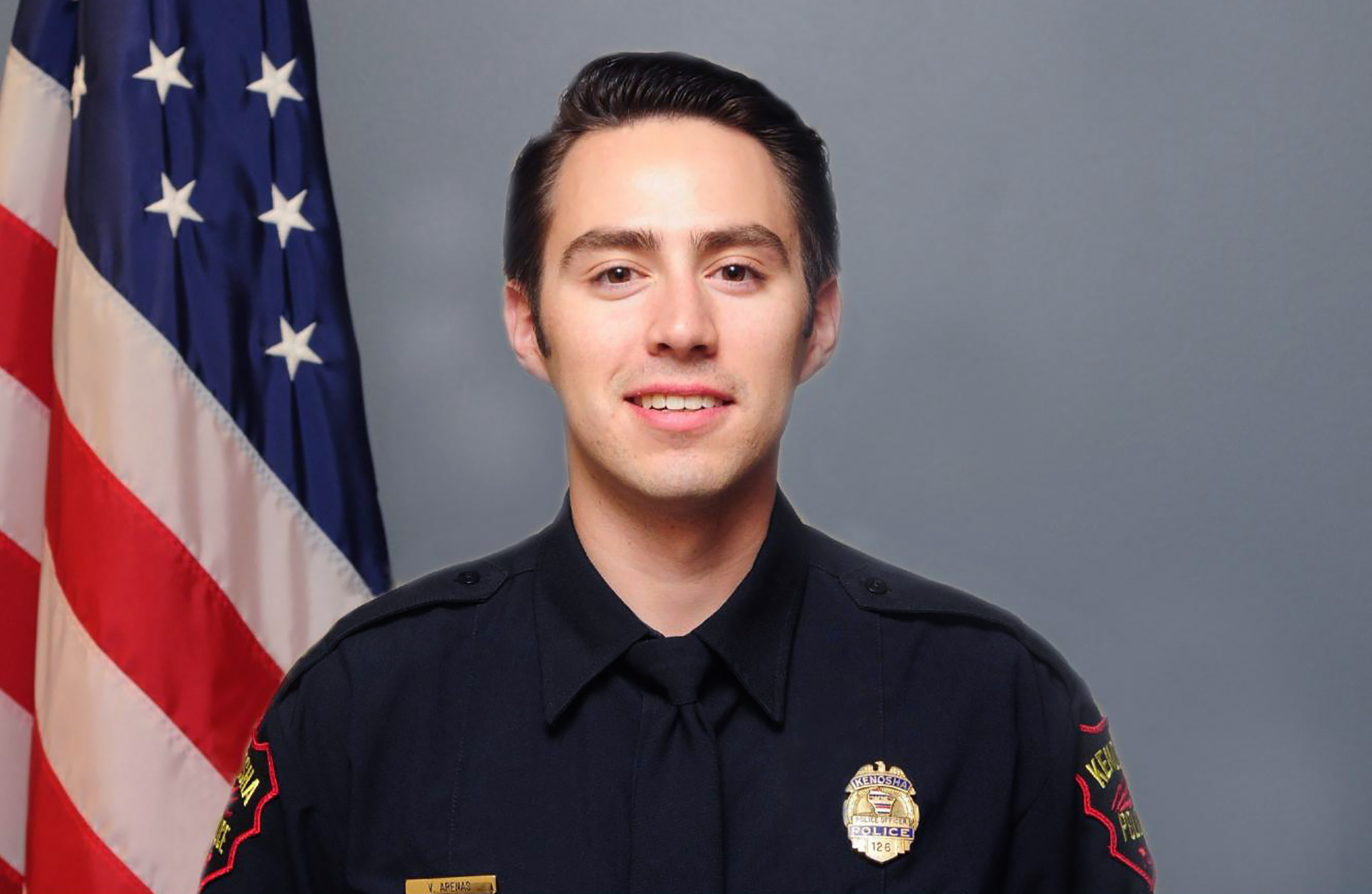 PHOTO: Kenosha Police Officer Vincent Arenas has been identified as one of the Wisconsin officers who deployed a taser at Jacob Blake before Blake was shot on Aug. 23, 2020.