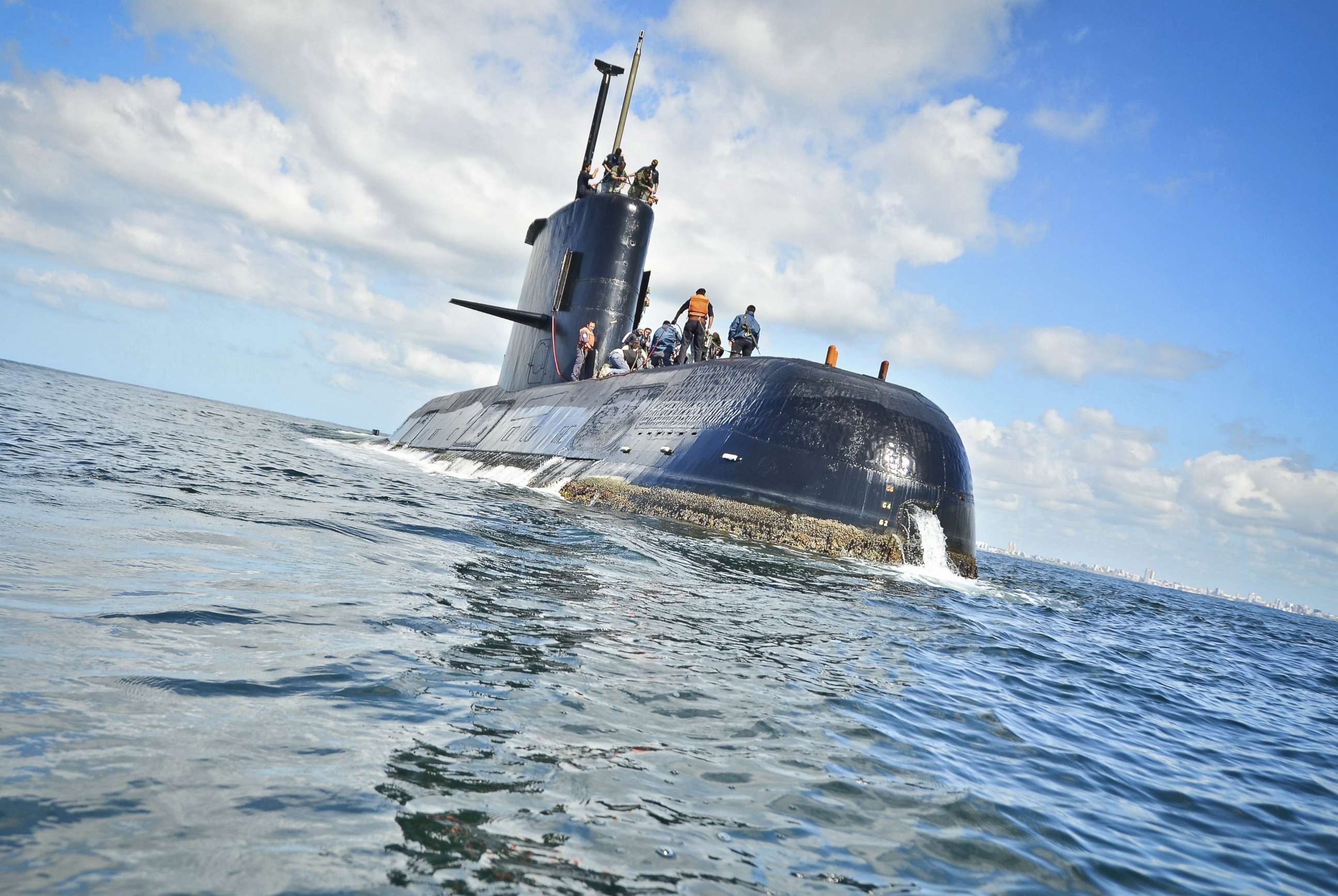 PHOTO: PHOTO: This undated handout photo made available by the Argentine Navy on Nov. 17, 2017, shows the ARA San Juan submarine.