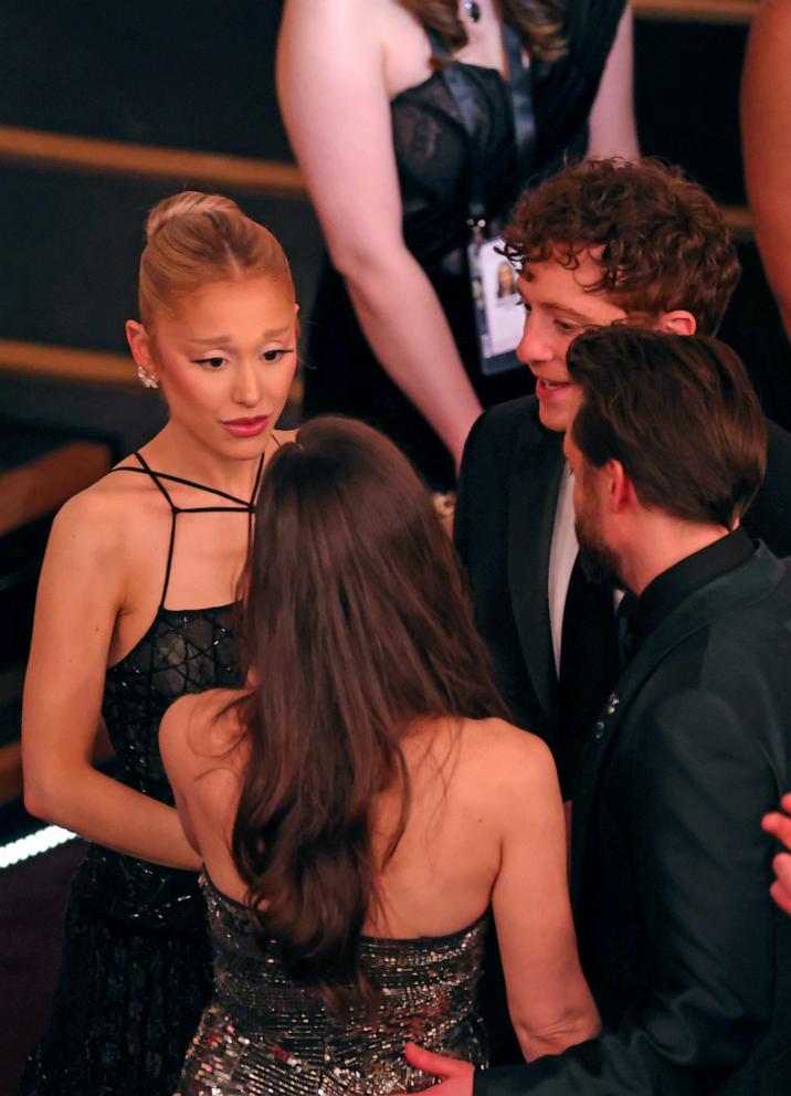 PHOTO: Ariana Grande, Jazz Charton, Ethan Slater, and Kieran Culkin are seen during the 97th Annual Oscars at Dolby Theatre, on March 2, 2025, in Hollywood, Calif.