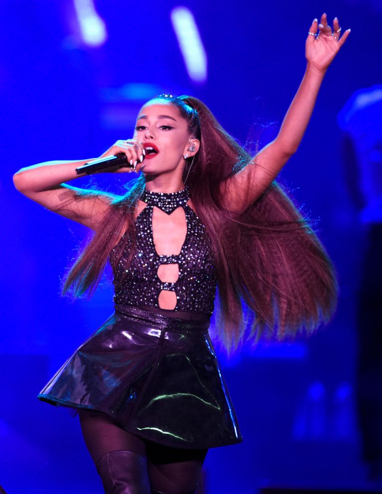 PHOTO: Ariana Grande performs at Banc of California Stadium in Los Angeles, June 2, 2018.