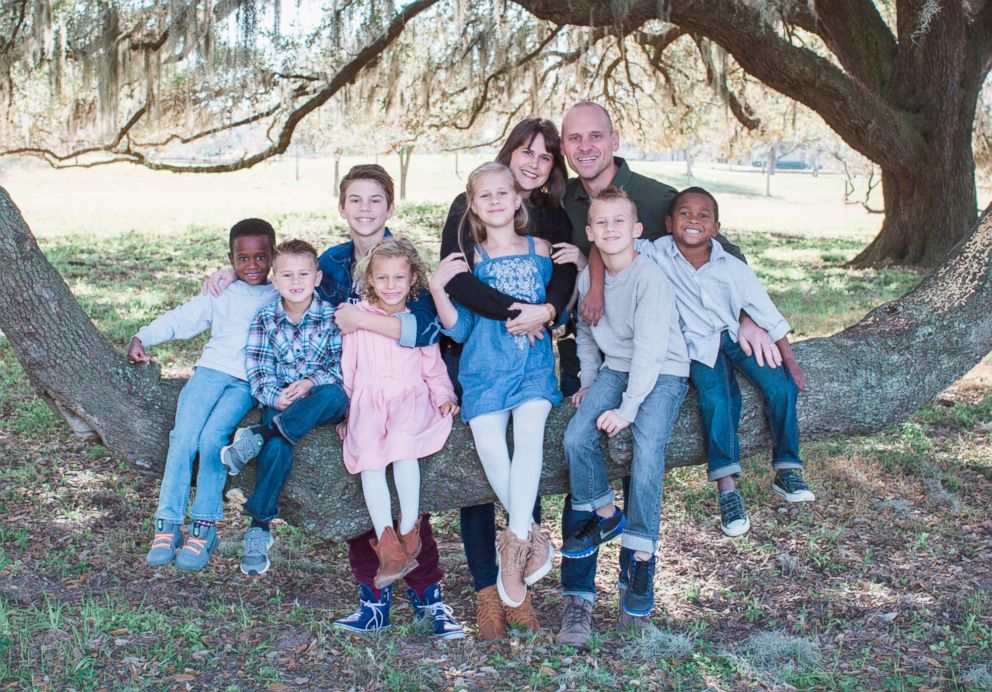 PHOTO: Aric Harding poses with his family. Harding said that playing the piano and music in general was a big part of his life and his family's.