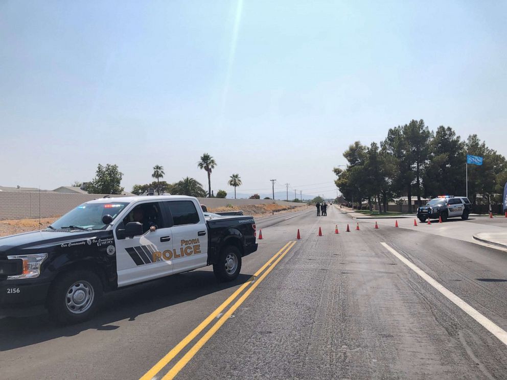 PHOTO: Police investigate one of at least eight shooting sites in West Valley, Arizona, on June 17, 2021.