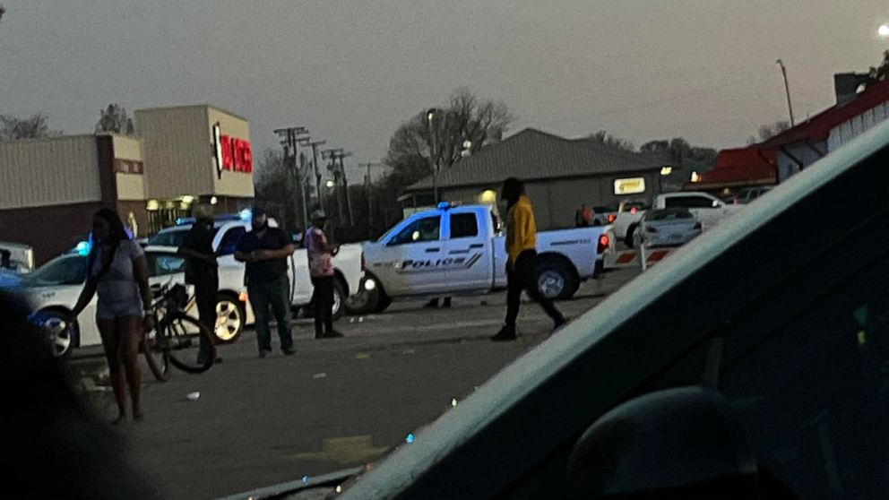 PHOTO: At least 20 people were shot at a car show in Dumas, Ark., on Saturday, March 19, 2022.