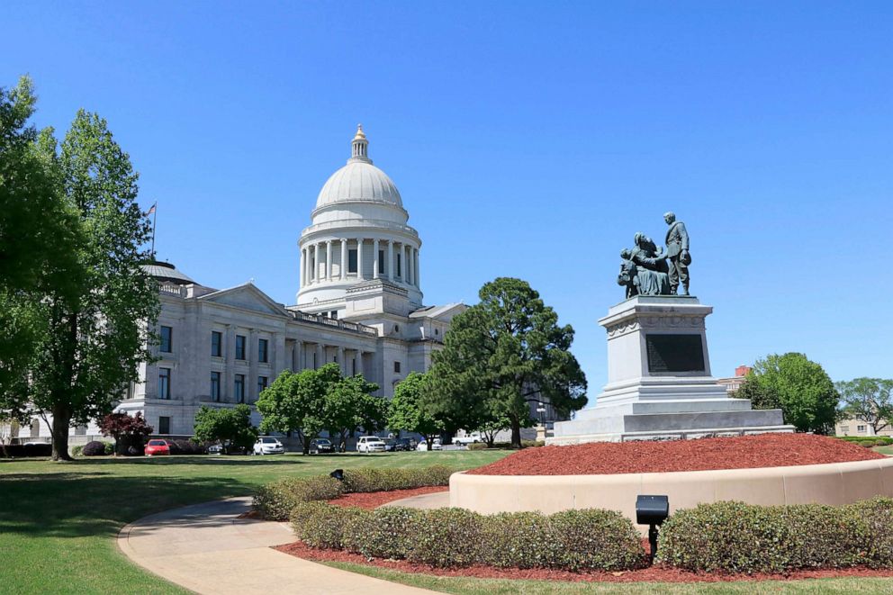 PHOTO: The Arkansas State Capitol building is located in Little Rock, Ark. 