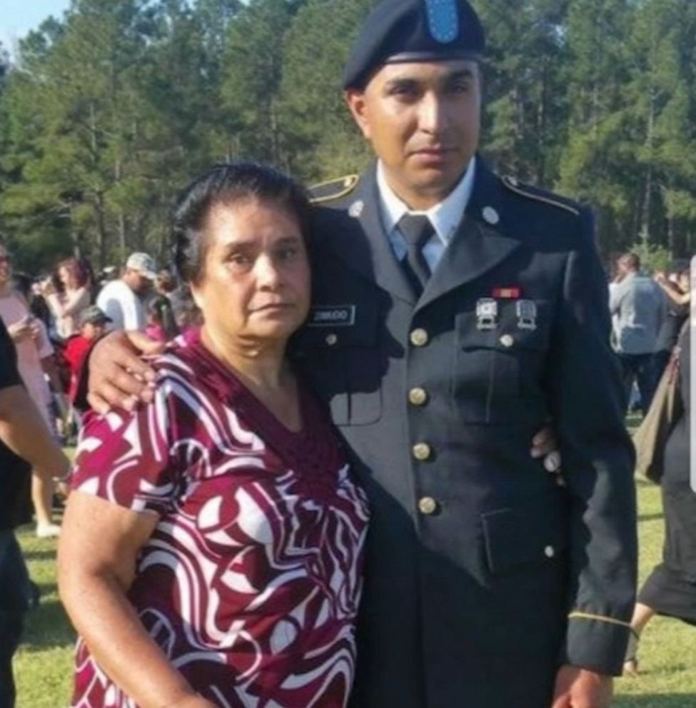 PHOTO: U.S. Army reservist Sgt. Simon Zamudio, 34, and his mother, Gloria Zamudio, 70, both died from COVID-19 in the same week in May 2020.