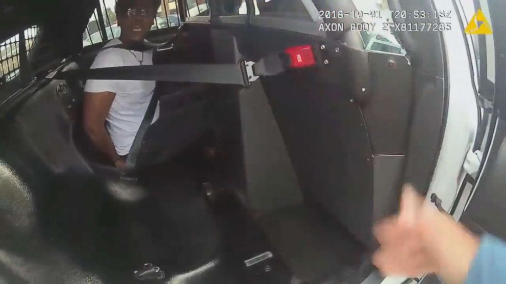 PHOTO:Police released body camera videos showing a traffic stop during which two college students were taken into custody at gunpoint in Glassboro, N.J.,Oct. 1, 2018.