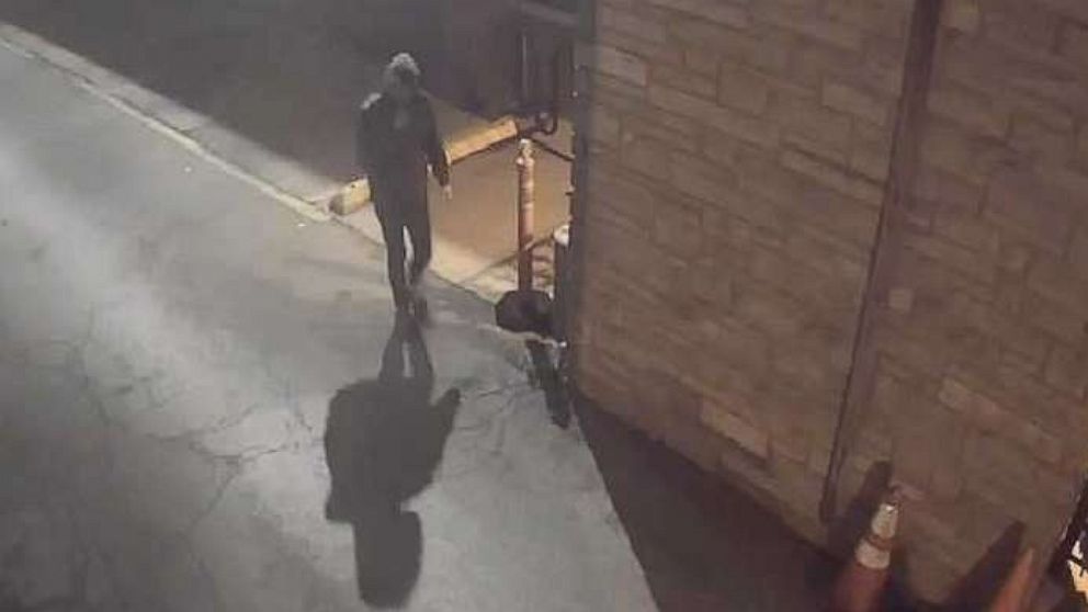 PHOTO: Surveillance video of a man who attempted to start a fire at a synagogue in Chicago, May 19, 2019. 