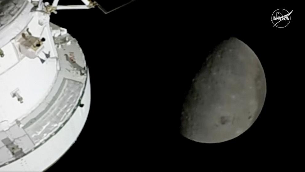 PHOTO: The Orion spacecraft flies towards the moon, April 6, 2026.