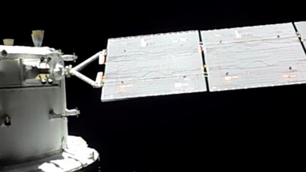 PHOTO: The Orion spacecraft begins in journey back to Earth after flying past the back side of the Moon, April 6, 2026.