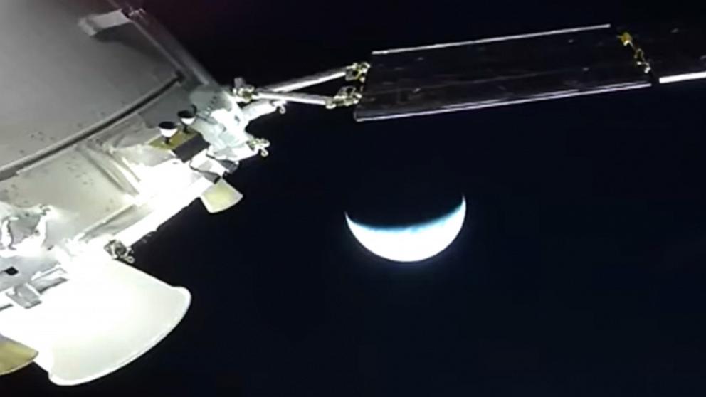 PHOTO: The Orion spacecraft travels towards Earth, as the Artemis II crew prepares for splashdown, April 10, 2026.