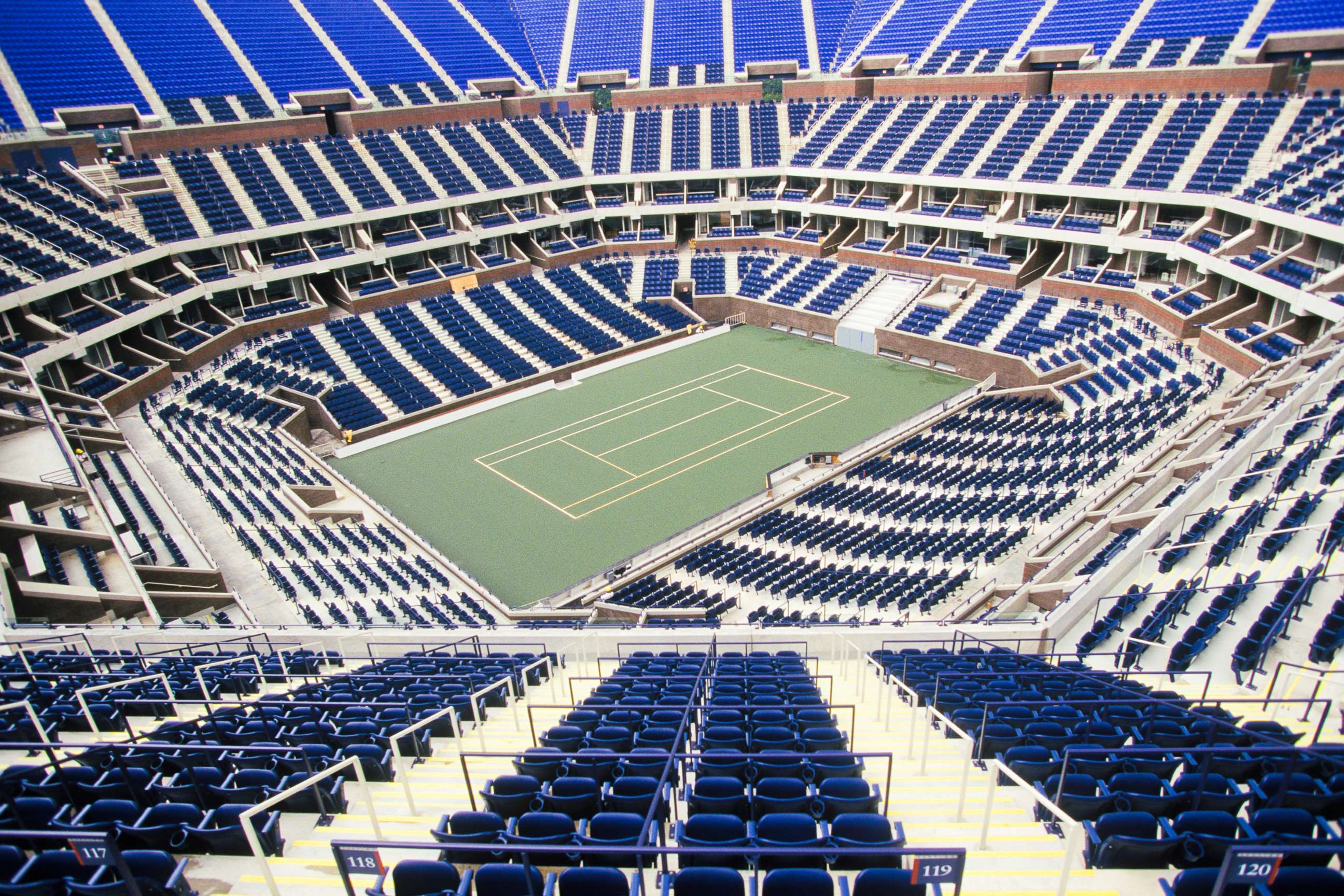 Arthur Ashe Stadium, home to the U.S. Open, located at the USTA Billie Jean King National Tennis Center in Flushing, Queens.