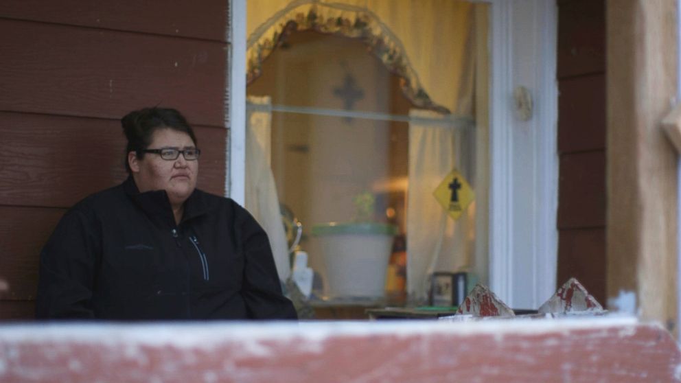 PHOTO: Kimberly Loring sits on the porch of her grandmother's ranch. 