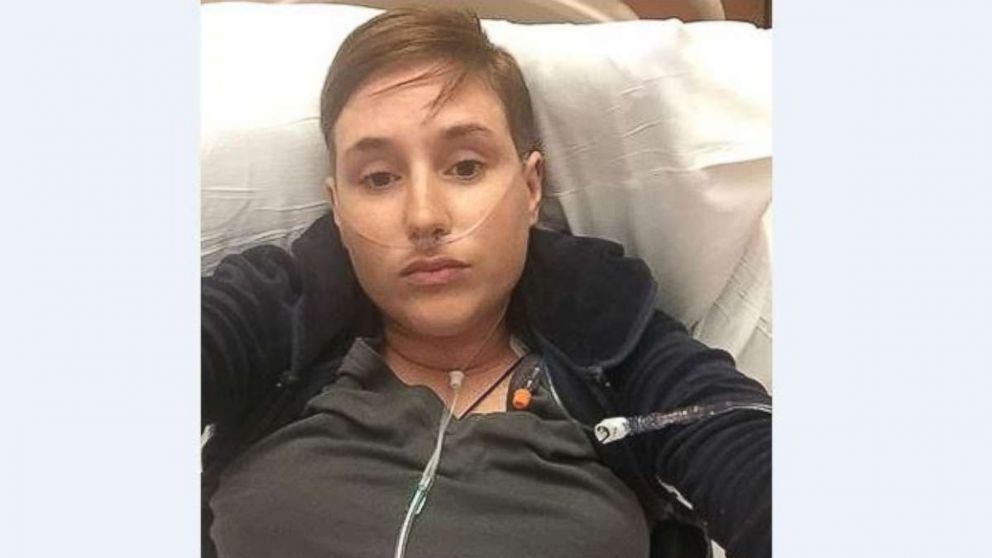 Ashley Spencer, 28, went into anaphylactic shock on a flight to Cleveland Saturday, May 5, 2018, but was saved by doctors on board.