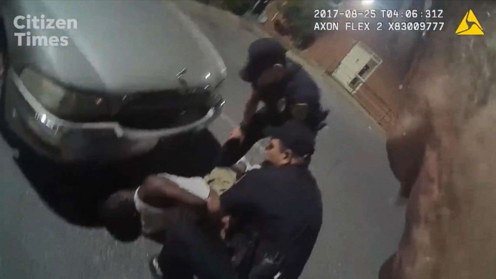 PHOTO: The FBI is launching an investigation into the force police used on Johnnie Rush, after he was stopped for jaywalking in in August 2017 in Ashville, N.C.