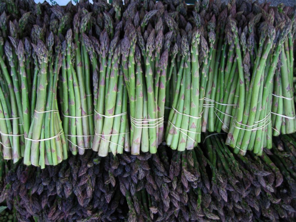 PHOTO: Asparagus, an in season vegetable to look out for at the markets this spring, is photographed here at New York City's Union Square Greenmarket farmer's market. 