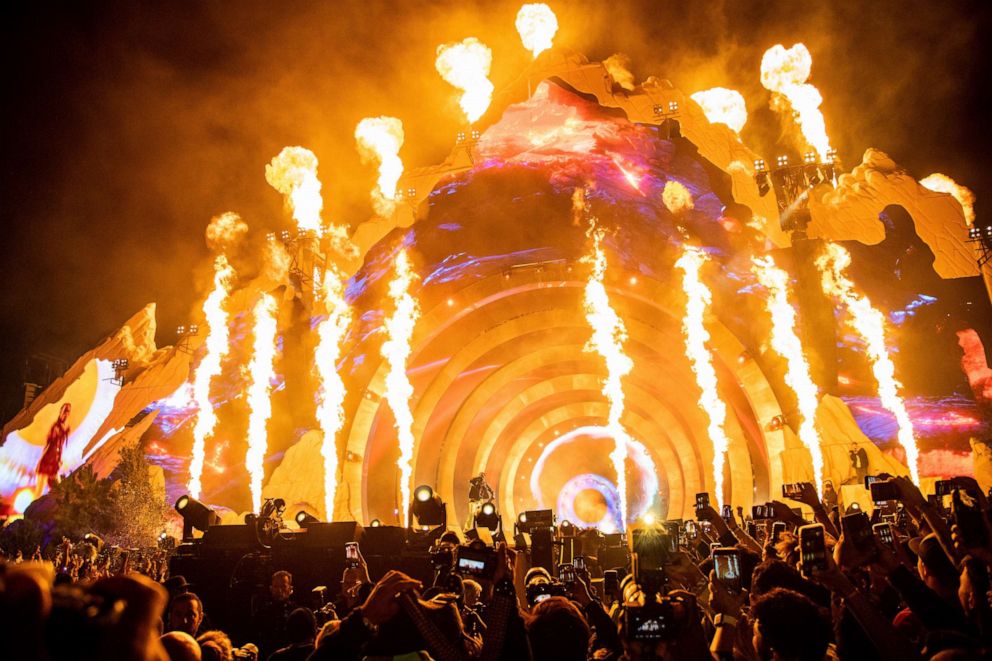 PHOTO: Travis Scott performs at Day 1 of the Astroworld Music Festival at NRG Park, Nov. 5, 2021, in Houston. 