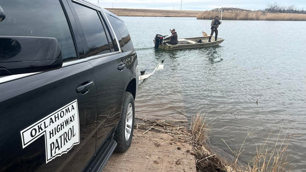 PHOTO: Authorities search for missing 4-year-old Athena Brownfield, of Cyril, Oklahoma.