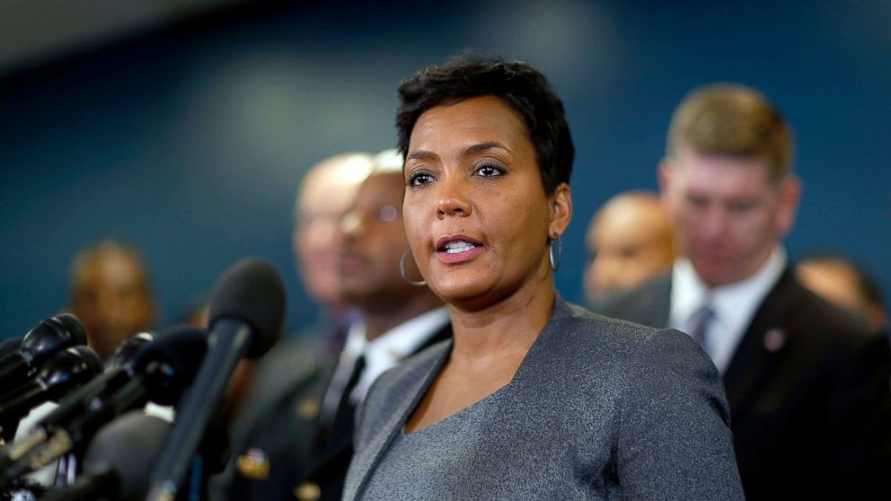 PHOTO: Atlanta Mayor Keisha Lance Bottoms speaks at a news conference in Atlanta, Jan. 4, 2018. On June 20, 2018, Bottoms said the city won't accept any new immigration detainees until she's certain the child separations have stopped.
