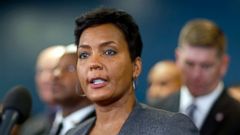 PHOTO: Atlanta Mayor Keisha Lance Bottoms speaks at a news conference in Atlanta, Jan. 4, 2018. On June 20, 2018, Bottoms said the city won't accept any new immigration detainees until she's certain the child separations have stopped.