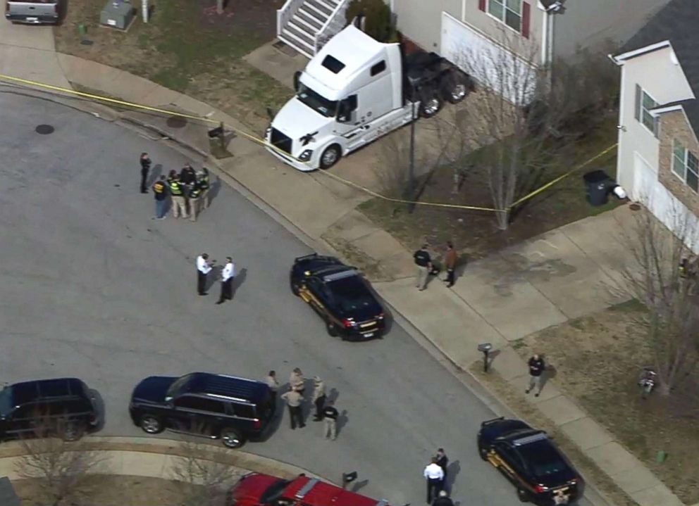 PHOTO: Investigators respond to the scene of a shooting in Locust Grove, Ga., on Feb. 9, 2018.