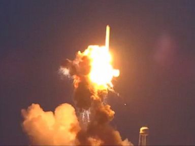 VIDEO: An unmanned space station supply rocket exploded seconds after launch from Wallops Island, Virginia. 