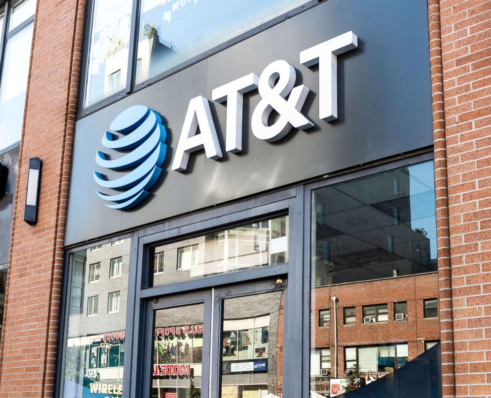 PHOTO: An ATT store is pictured in New York City, July, 8, 2018.
