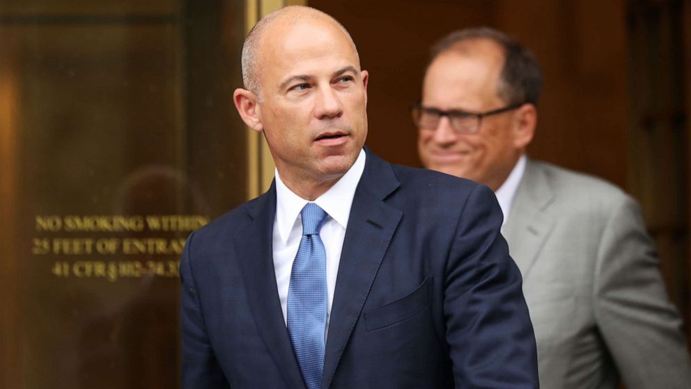 PHOTO: Celebrity attorney Michael Avenatti walks out of a New York court house after a hearing, July 23, 2019 in New York.