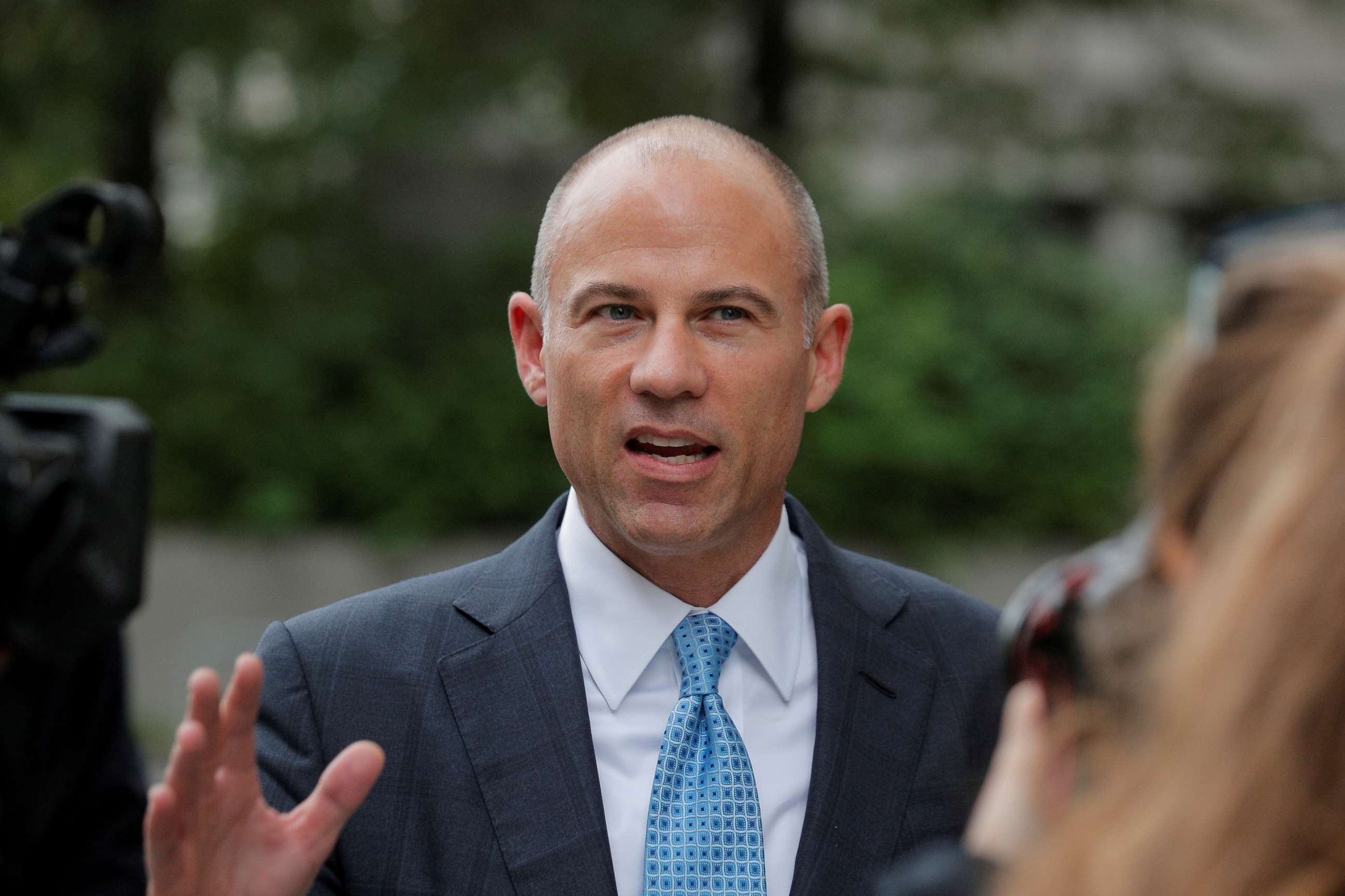 PHOTO: Attorney Michael Avenatti exits the United States Courthouse in the Manhattan borough of New York City, Oct. 8, 2019. 