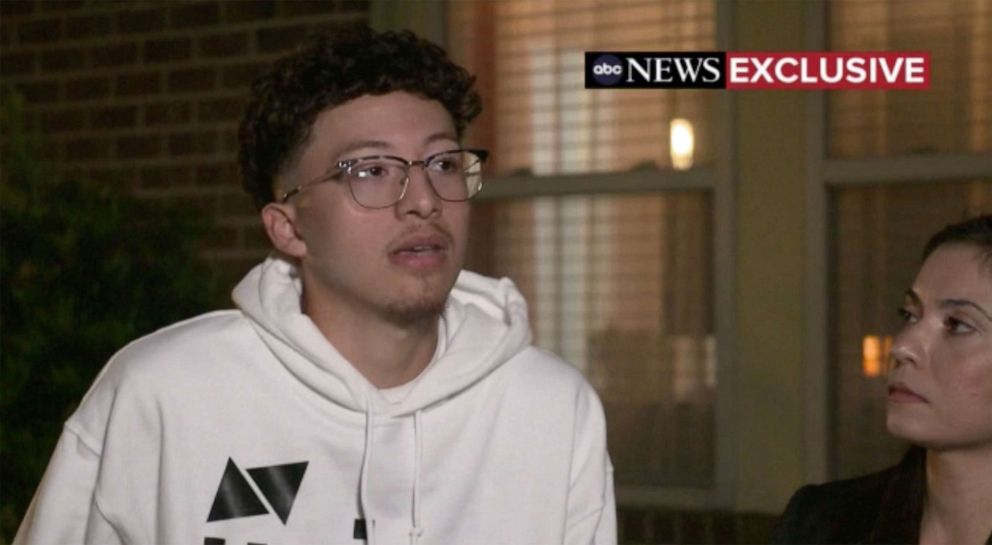 PHOTO: In this screen grab taken from video, Ayden Cruz is interviewed by ABC News about the experience of being in the audience at the Travis Scott concert at the Astroworld music festival in Houston.