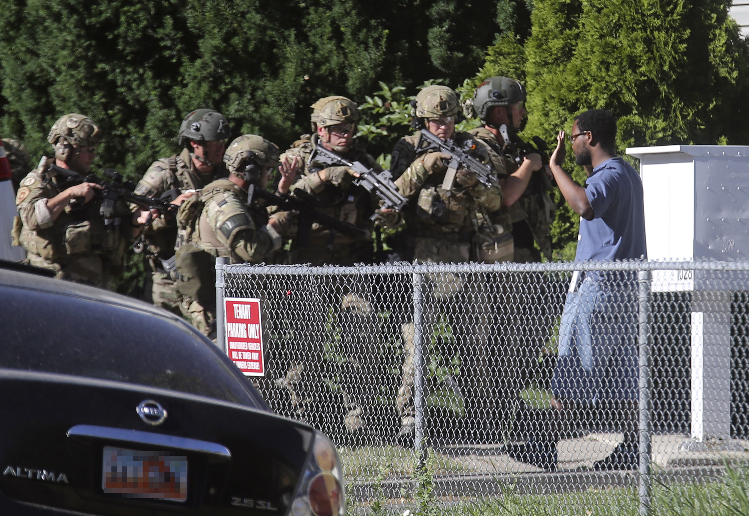 PHOTO: Salt Lake City police take Ayoola A. Ajayi into custody in connection with missing University of Utah student MacKenzie Lueck in Salt Lake City on Friday, June 28, 2019.