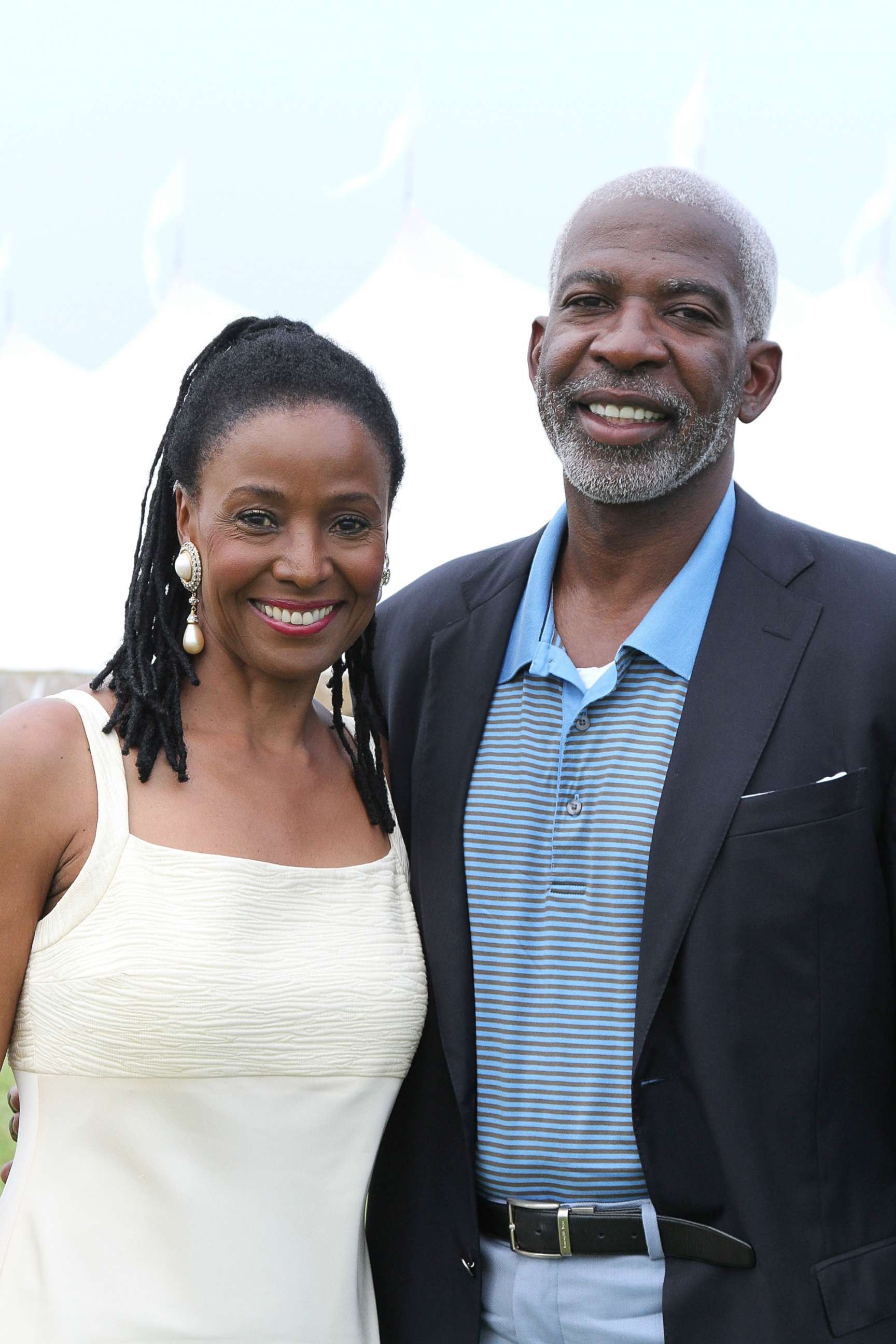 PHOTO: B. Smith and Dan Gasby attend the "Barefoot Under the Stars" event at the Wolffer Estate Vineyard, June 25, 2011, in Sagaponack, New York. 