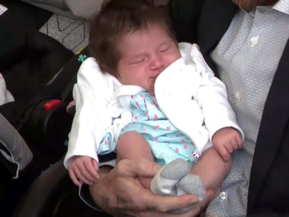 PHOTO: Lawyers for Florida residents Justin Johnson and Rebecca Sanders are suing the Miccosukee tribe and Baptist Hospital after their baby daughter was taken by a tribal police officer after she was born.