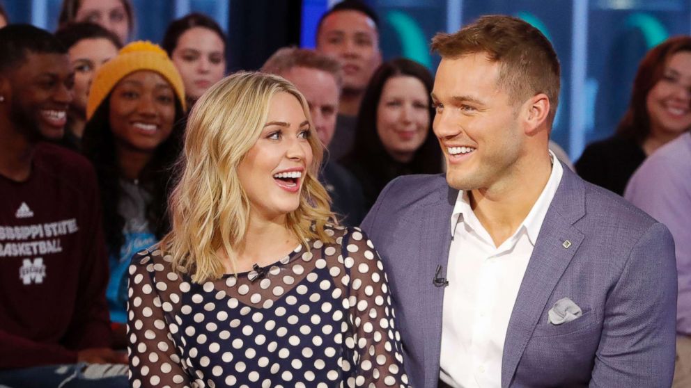Cassie Randolph and Colton Underwood appear on "Good Morning America," March 13, 2019.