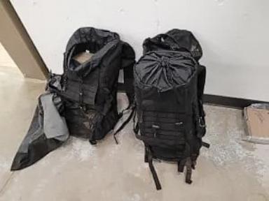 Backpacks containing $1.1 million of cocaine discovered in the wilderness near Canada